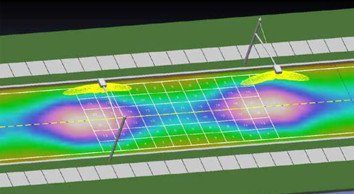 Road Lighting Distribution Design 
